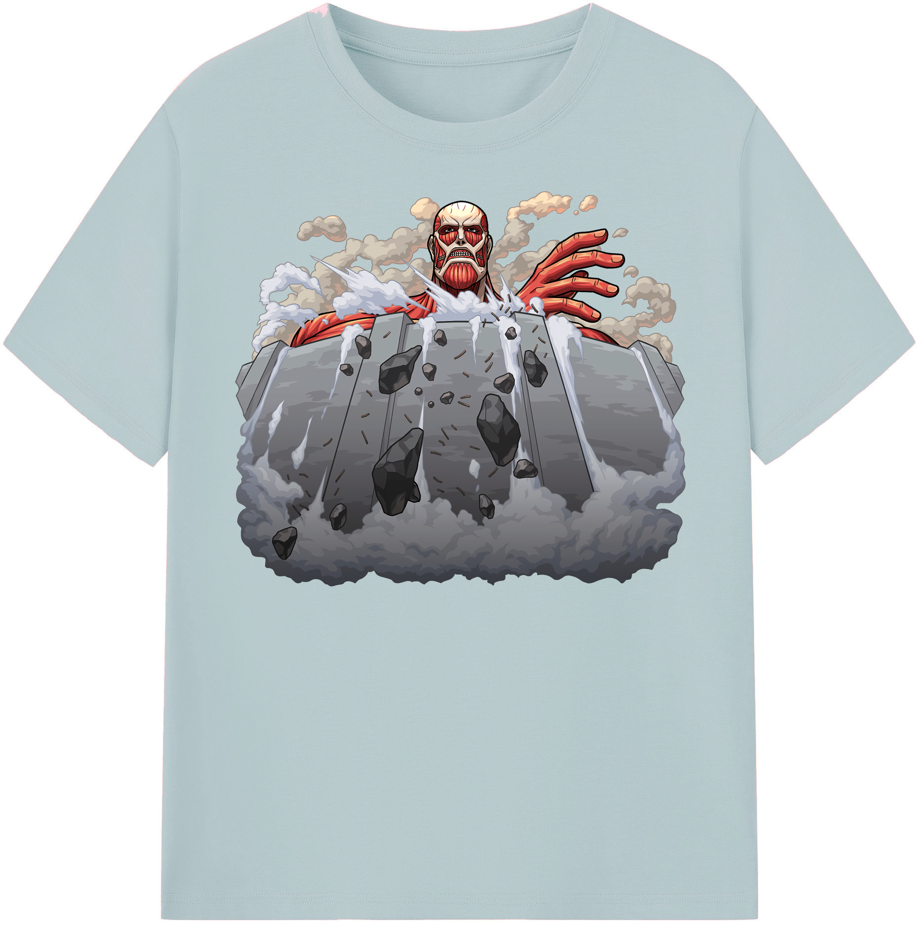 （画像用） 進撃の巨人 Attack on Titan 綿100％半袖Tシャツ（フロントプリント）